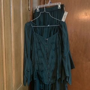 Skirt and blouse